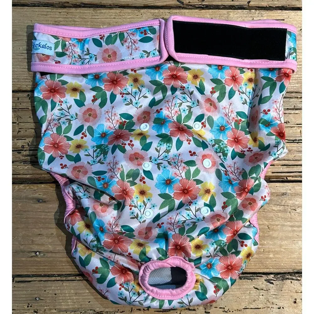 Leekalos Dog Diaper Size XXL Pink Floral